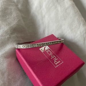 Swarovski rhodium plated bangle bracelet